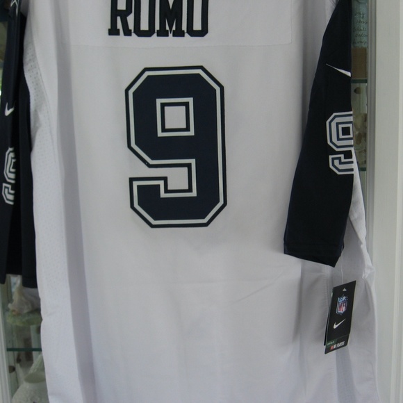 NEW DALLAS COWBOYS TONY ROMO #9 WHITE XXL THROWBACK EMBROIDERED SEWN JERSEY - Picture 5 of 5